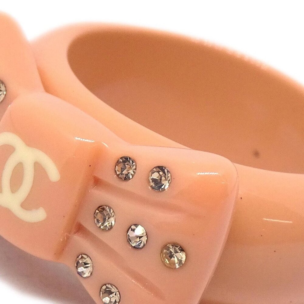 Chanel Ring Pink Acrylic Rhinestone - Picture 6 of 9